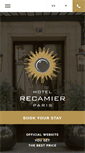 Mobile Screenshot of hotelrecamier.com